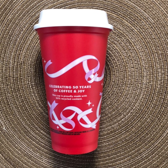Starbucks Reusable Cup Celebrating 50 Years - Picture 2 of 4